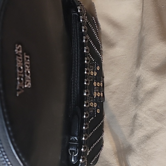 Victoria's Secret Black mini backpack with gold sequins & silver studs - Picture 5 of 11